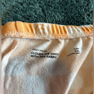 sleep shorts. really comfy feeling material , too big